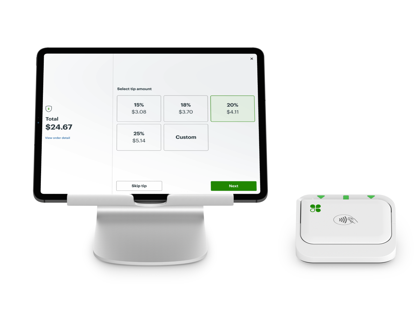 Clover mobile tap reader