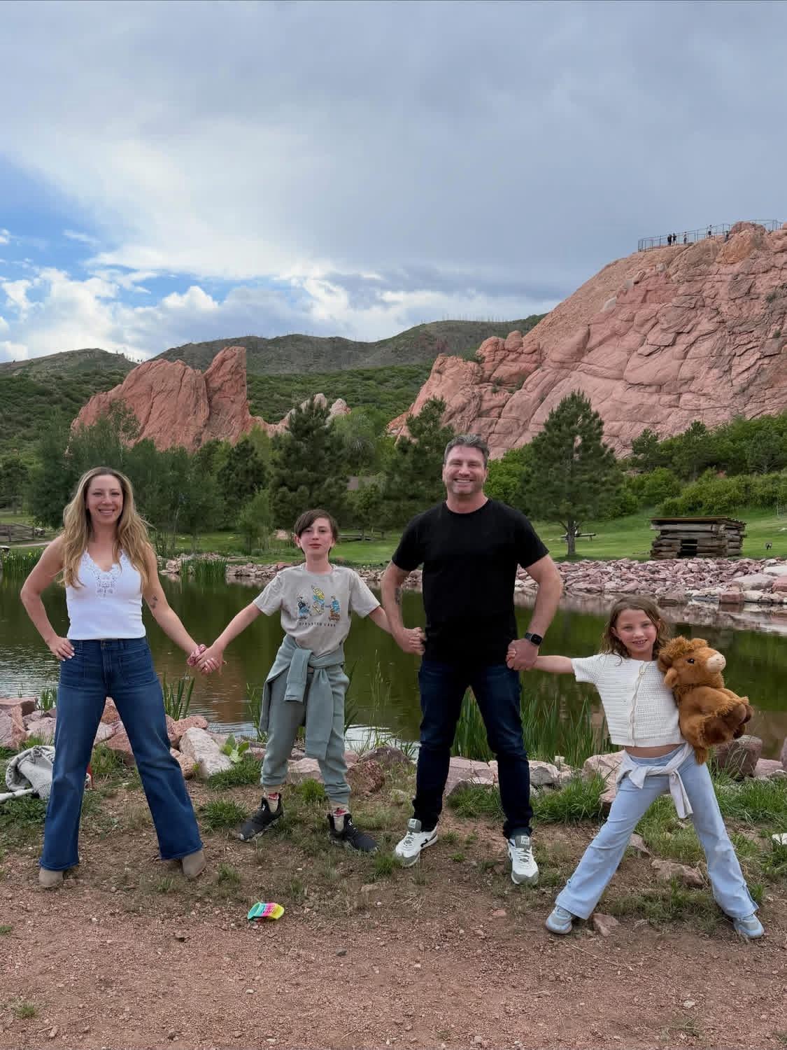 The Kelly family at Roxborough State Park